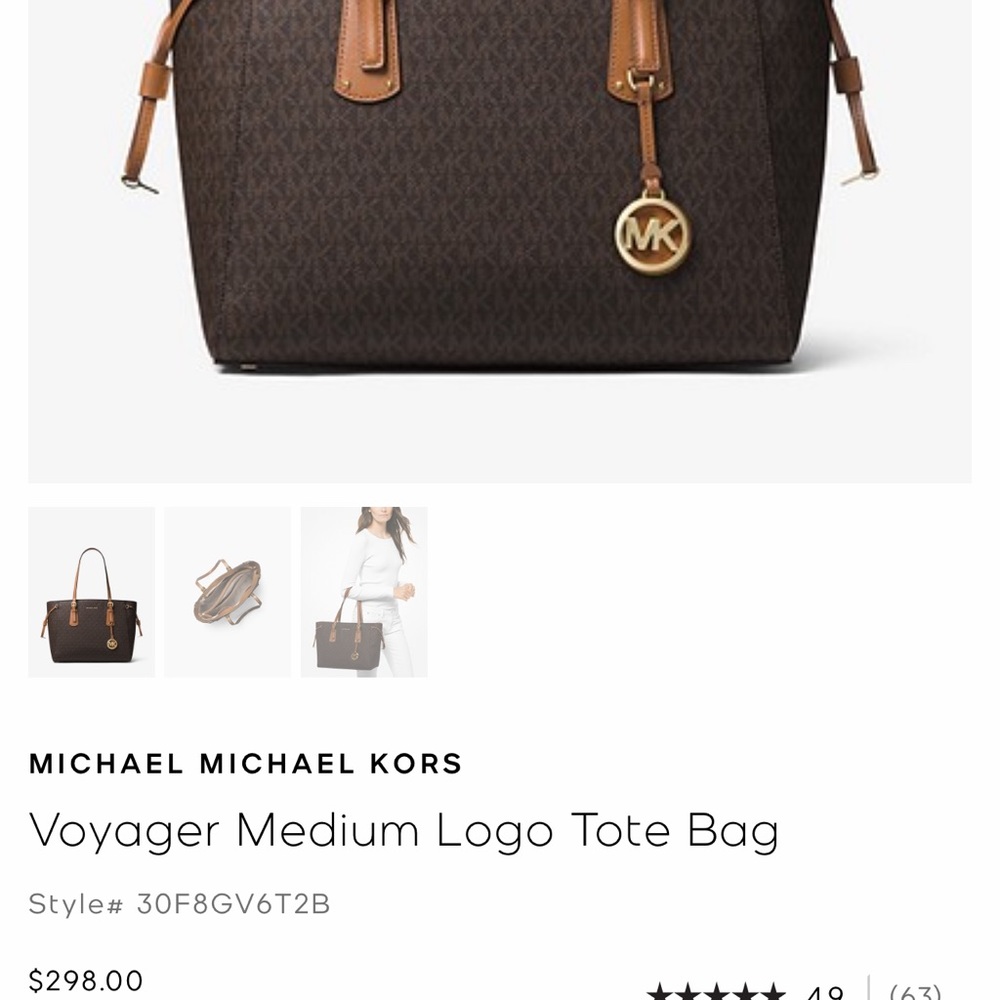 Michael Kors - Voyageur Tote Bag - Medium - Brand New - Brown